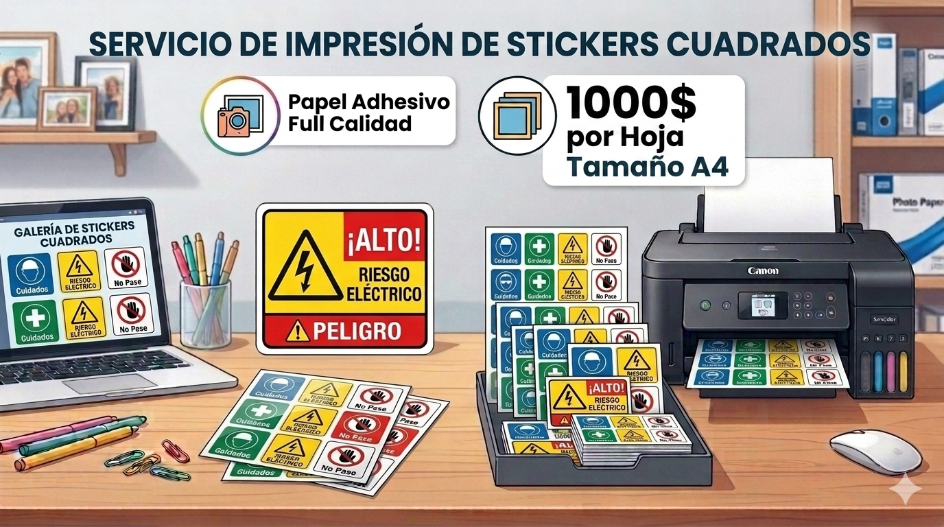 Servicio de Impresión de Stickers Personalizados